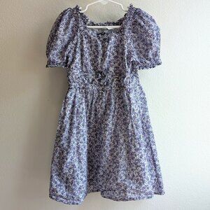Crewcuts by J.Crew Girls Dress Sz 5 Purple floral dress Pre-owned/Slightly used